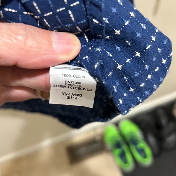 J. Crew Textured Slim Cotton Shirt - Mint! - Picture 5 of 5